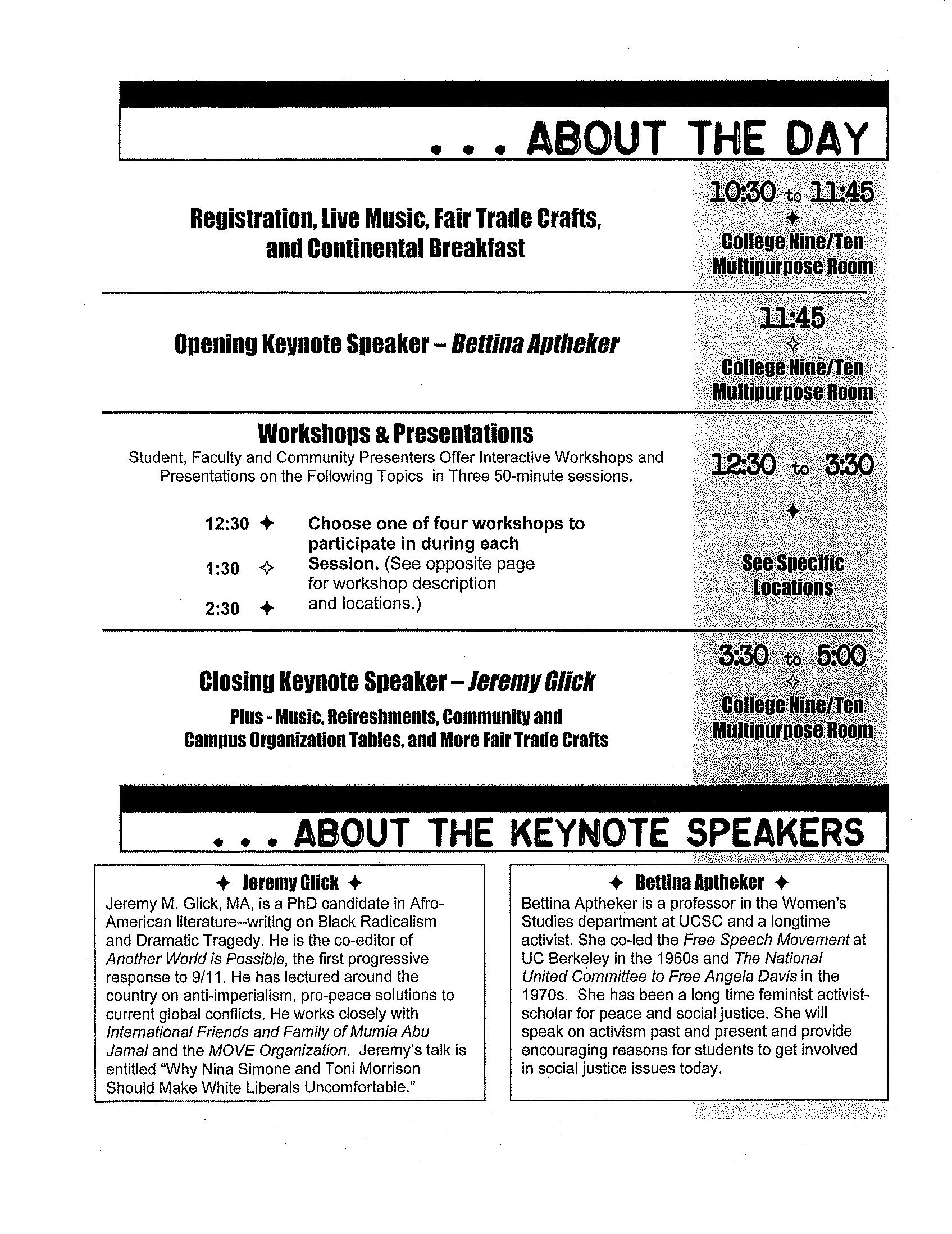 PAC Program 2003